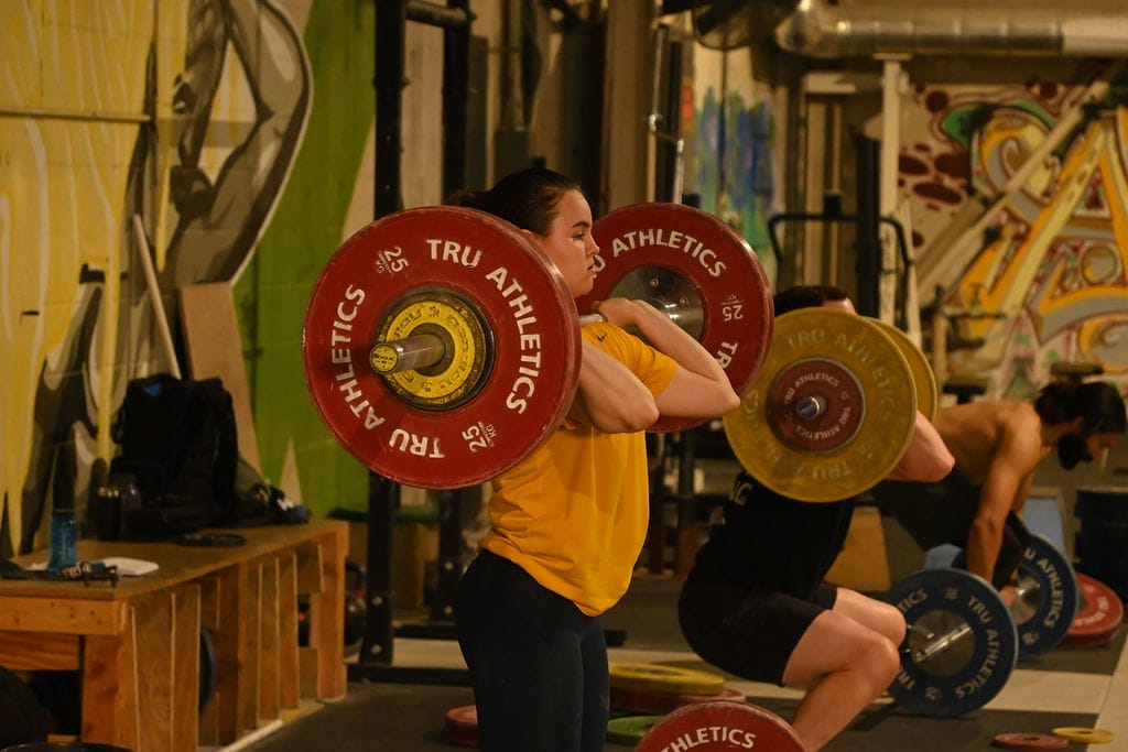 throwing heavy weights with the clean